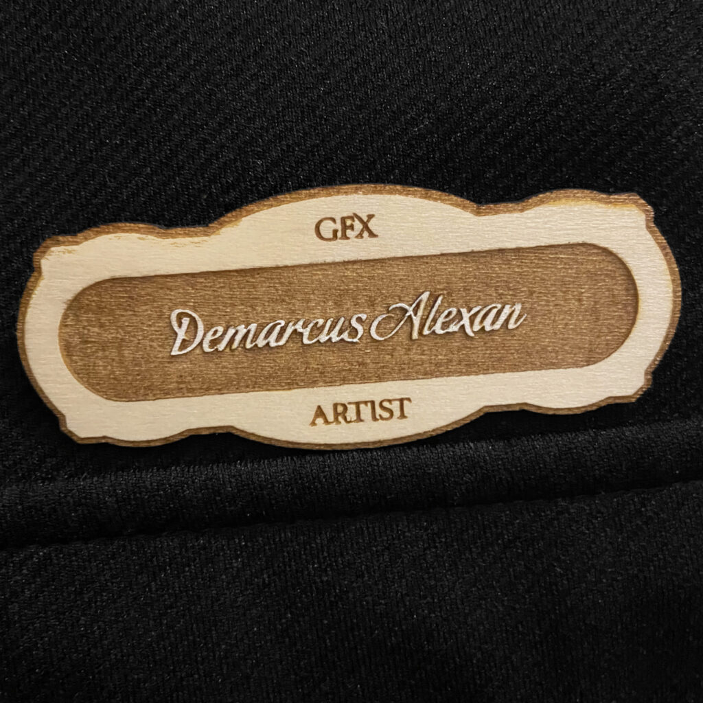 Wood Name Tag