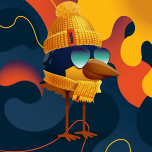 Juice Drippy Birdz Art Print