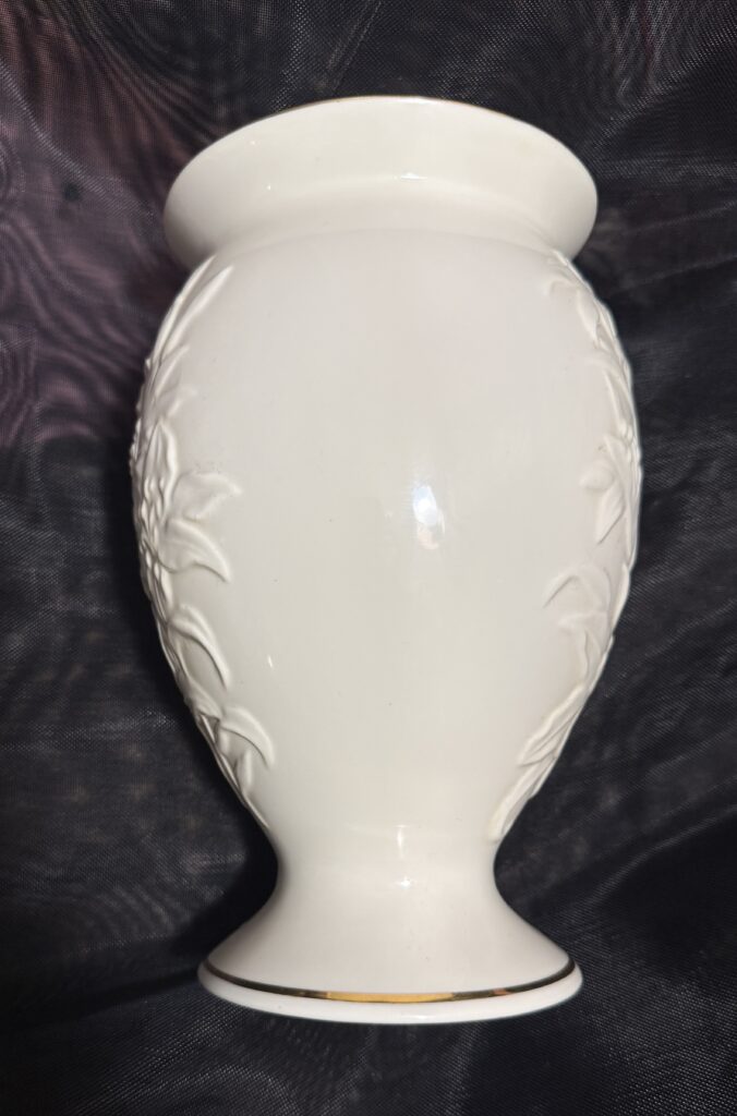 Cream Floral Vase